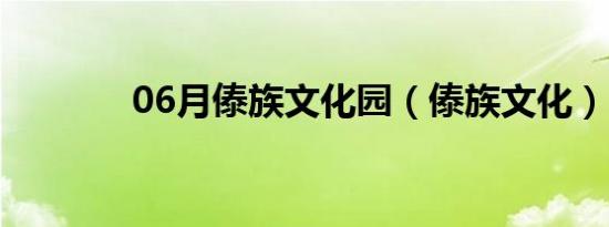 06月傣族文化园（傣族文化）