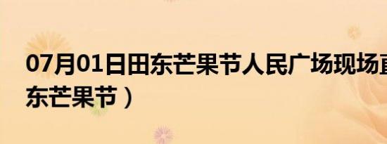 07月01日田东芒果节人民广场现场直播（田东芒果节）