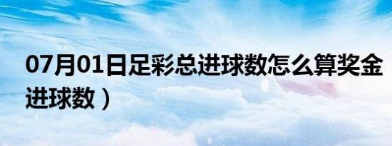 07月01日足彩总进球数怎么算奖金（足彩总进球数）