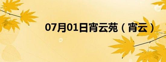 07月01日宵云苑（宵云）