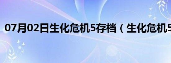 07月02日生化危机5存档（生化危机5存档）