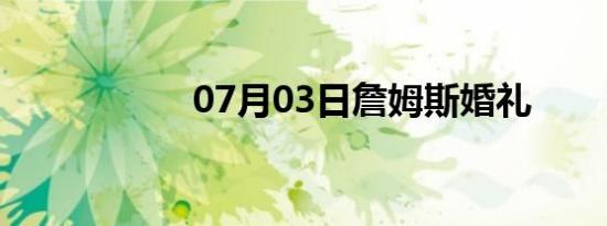 07月03日詹姆斯婚礼