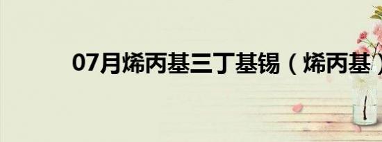 07月烯丙基三丁基锡（烯丙基）