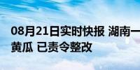 08月21日实时快报 湖南一烧烤店被投诉卖拍黄瓜 已责令整改