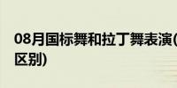 08月国标舞和拉丁舞表演(国标舞和拉丁舞的区别)