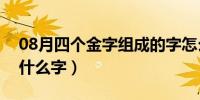 08月四个金字组成的字怎么读（四个金字读什么字）