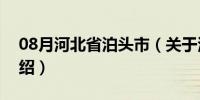 08月河北省泊头市（关于河北省泊头市的介绍）