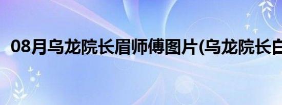 08月乌龙院长眉师傅图片(乌龙院长白传奇)