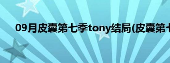 09月皮囊第七季tony结局(皮囊第七季)