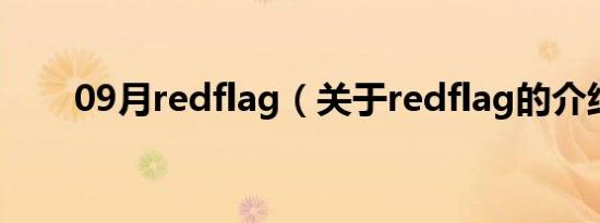 09月redflag（关于redflag的介绍）