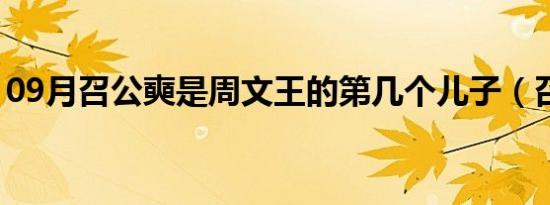 09月召公奭是周文王的第几个儿子（召公奭）