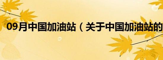 09月中国加油站（关于中国加油站的介绍）