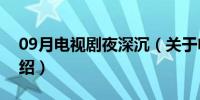 09月电视剧夜深沉（关于电视剧夜深沉的介绍）