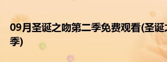 09月圣诞之吻第二季免费观看(圣诞之吻第二季)