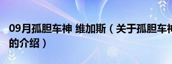 09月孤胆车神 维加斯（关于孤胆车神 维加斯的介绍）