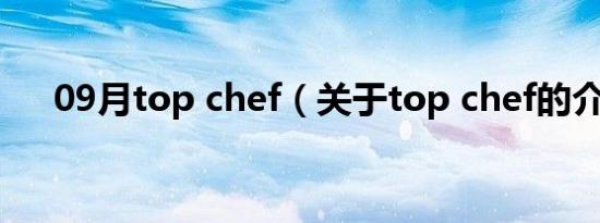 09月top chef（关于top chef的介绍）