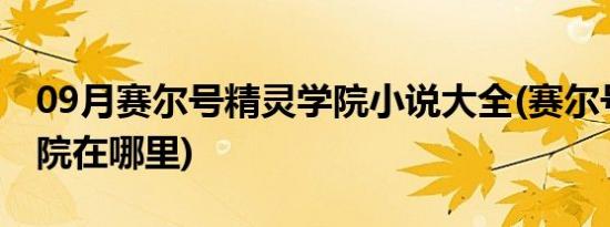 09月赛尔号精灵学院小说大全(赛尔号精灵学院在哪里)