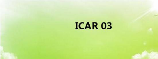 ICAR 03